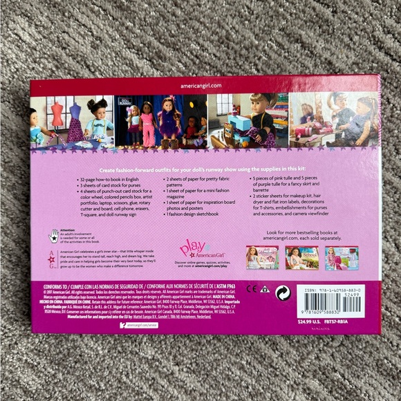 American Girl Doll Fashion Studio Book + Supplies - Picture 4 of 4